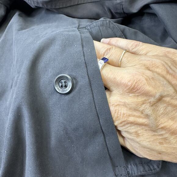 Mercedes Benz Logo Collection Mens L Jacket Black Pocket Zipper button Mock Neck - Picture 7 of 16